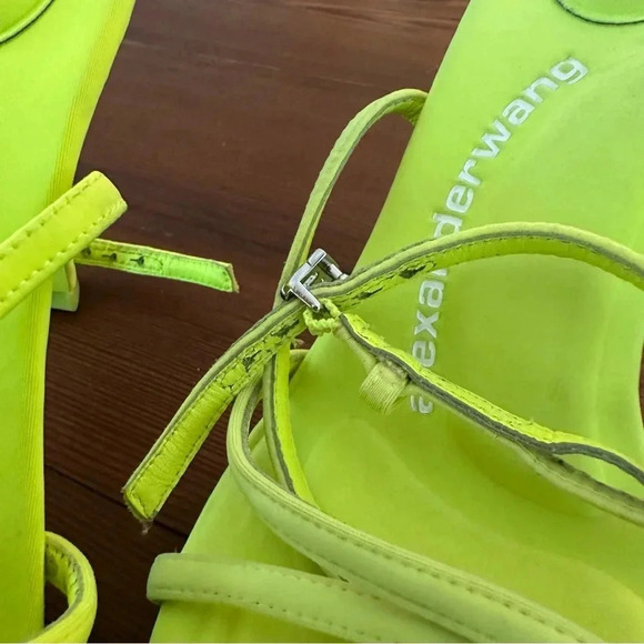 Alexander Wang Dahlia Heel in Glowstick NWOT - Picture 7 of 7